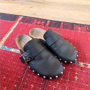 TORY BURCH STUDDED MELLOW CLOG MULE